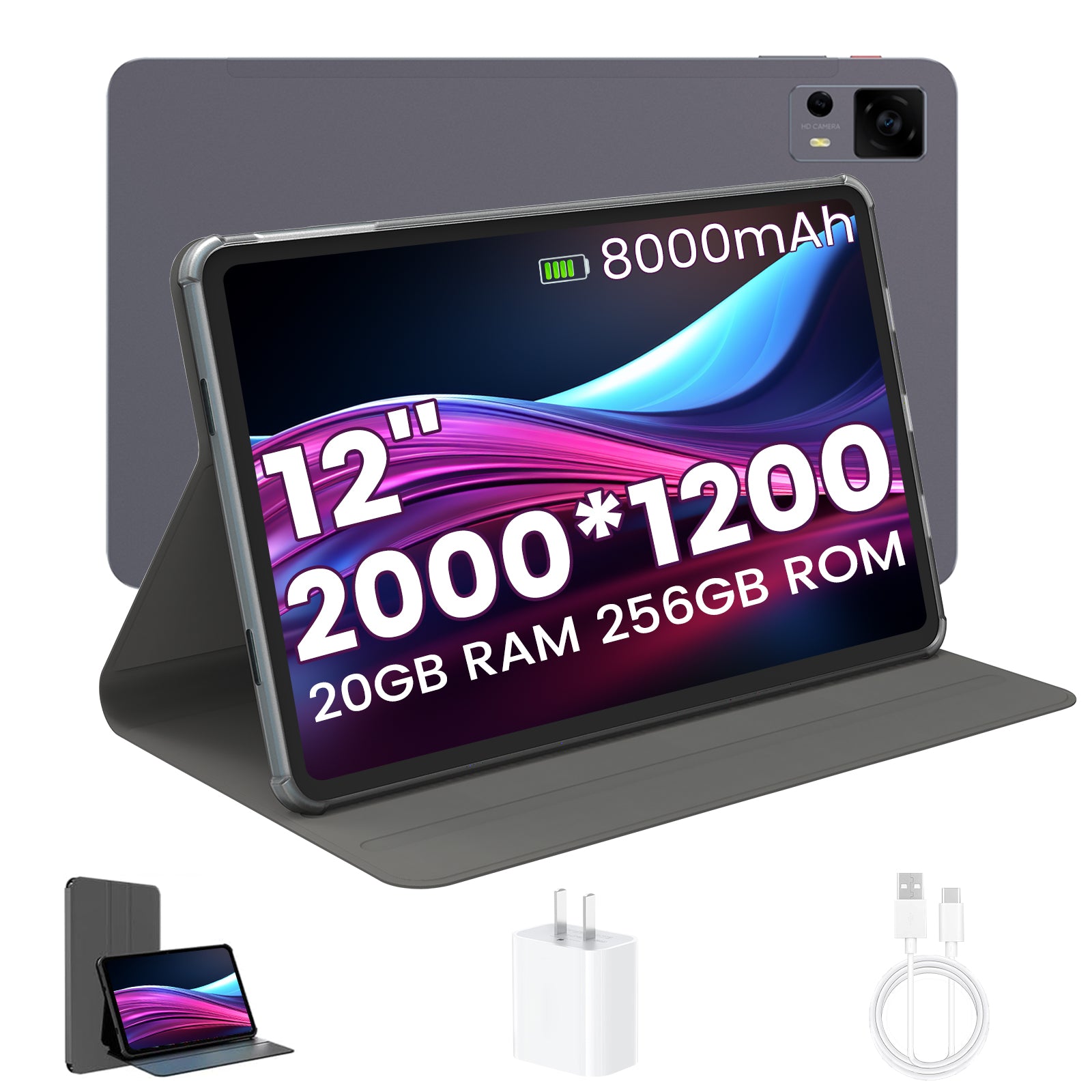 Android Tablet 12 Inch, Tablets Octa-Core T7255, Large Android Tablet ...