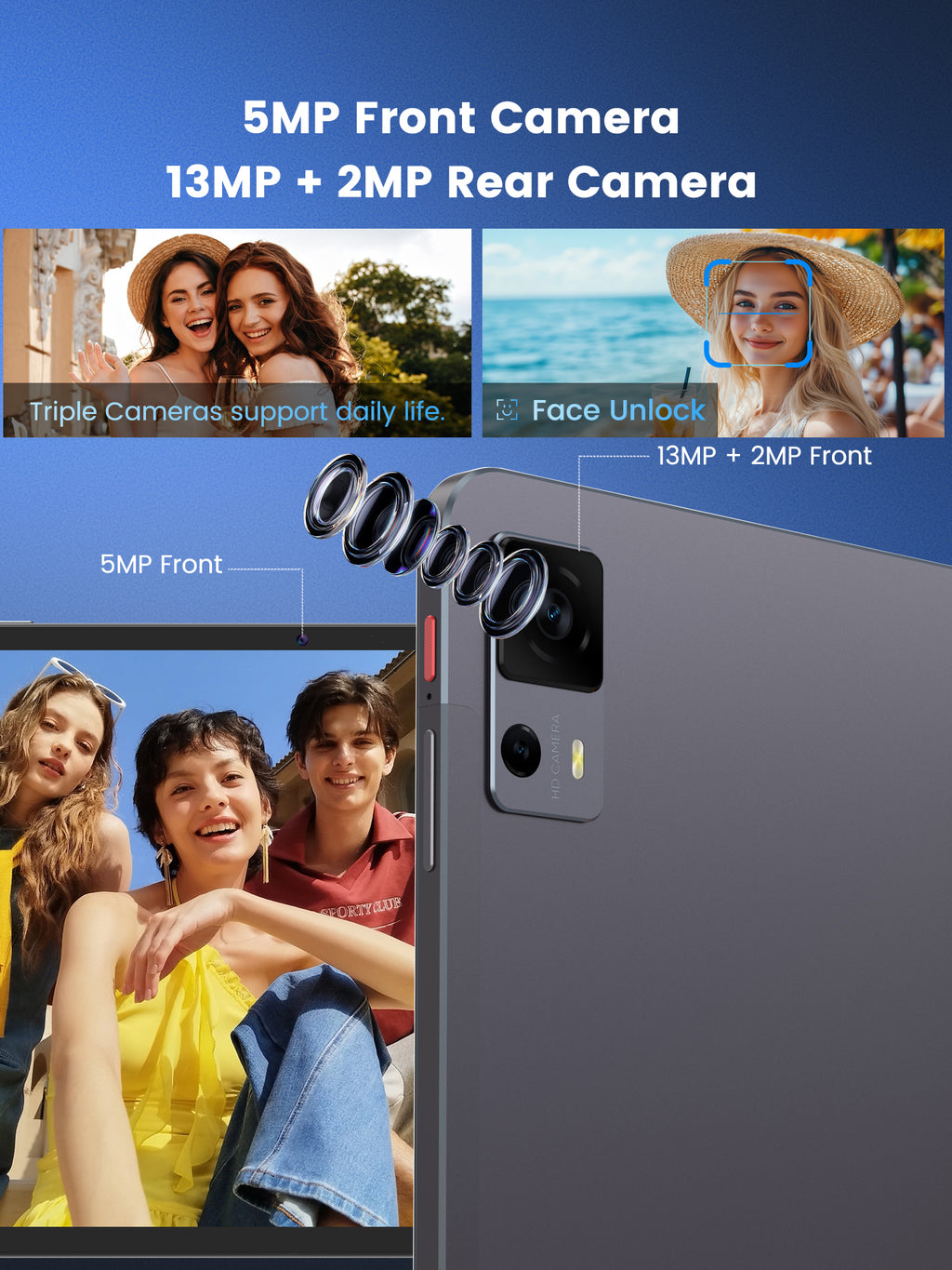 10.1 inch 4G LTE Android 11 Tablet with 3GB+32GB, Quad Core, T10 Pro USB-C WiFi Tablet