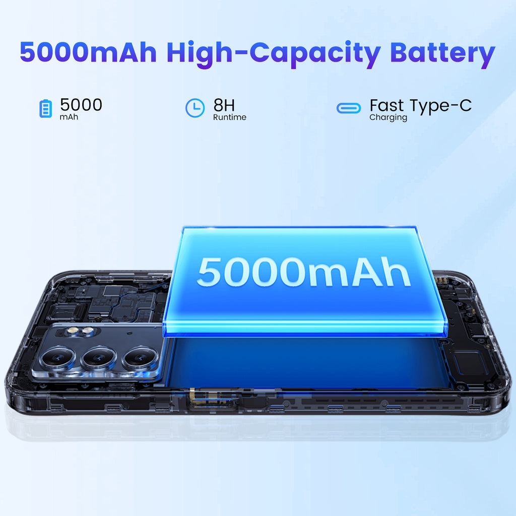 Mini Tablet 8.7 inch, Android Tablet with 5000mAh, Wi-Fi 6 & BT5.0, Tablets 11GB RAM & 64GB ROM 1TB Expandable, Tablet Computer with IPS HD Display, Support GPS, GMS, Widevine L1, Parent Control