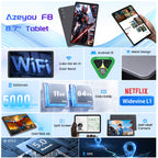 Mini Tablet 8.7 inch, Android Tablet with 5000mAh, Wi-Fi 6 & BT5.0, Tablets 11GB RAM & 64GB ROM 1TB Expandable, Tablet Computer with IPS HD Display, Support GPS, GMS, Widevine L1, Parent Control