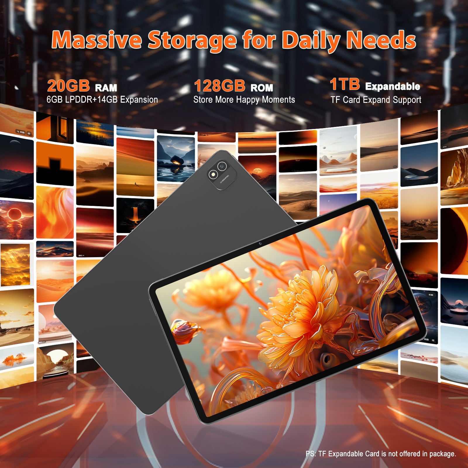 Android 15 Tablet 12 inch, AI Tablet 2K Display, Tablets with Case