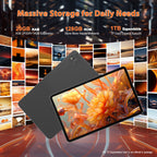 Android 15 Tablet 12 inch, AI Tablet 2K Display, Tablets with Case & 20W PD Charger, 20GB RAM 128GB RAM 1TB Expand, 8000 mAh, Octa-Core A733 Up to 2.0GHZ, WiFi 6, BT5.0, Support GMS Widevine L1