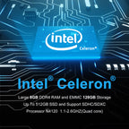 15.6 inch Windows 10, 8GB RAM eMMC 128GB, Intel Celeron Processor N4120 Laptop Computer