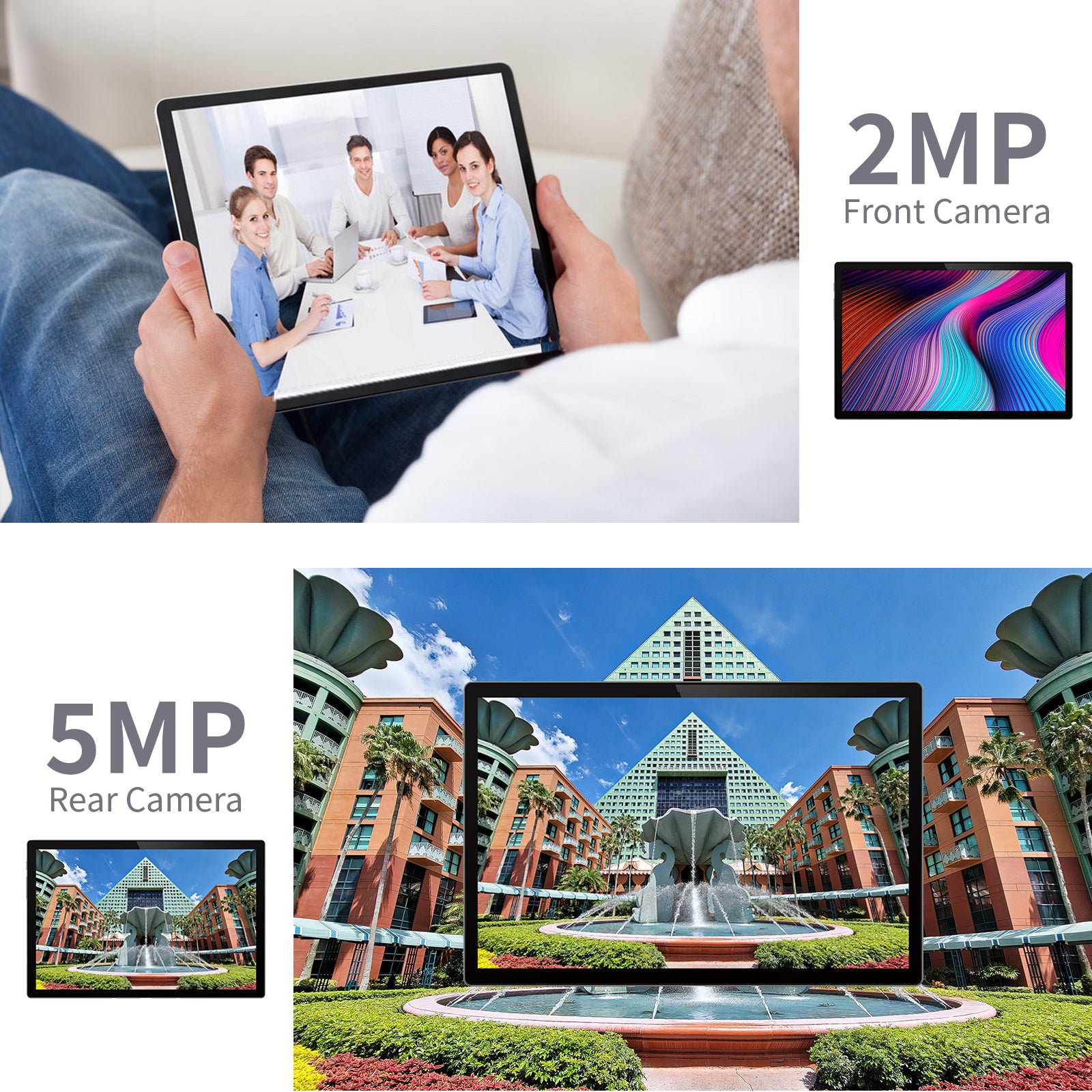 10.1 inch Android 11 GO Tablet with 2GB+32GB, Quad Core, 3G LTE T10 USB-C WiFi Tablet