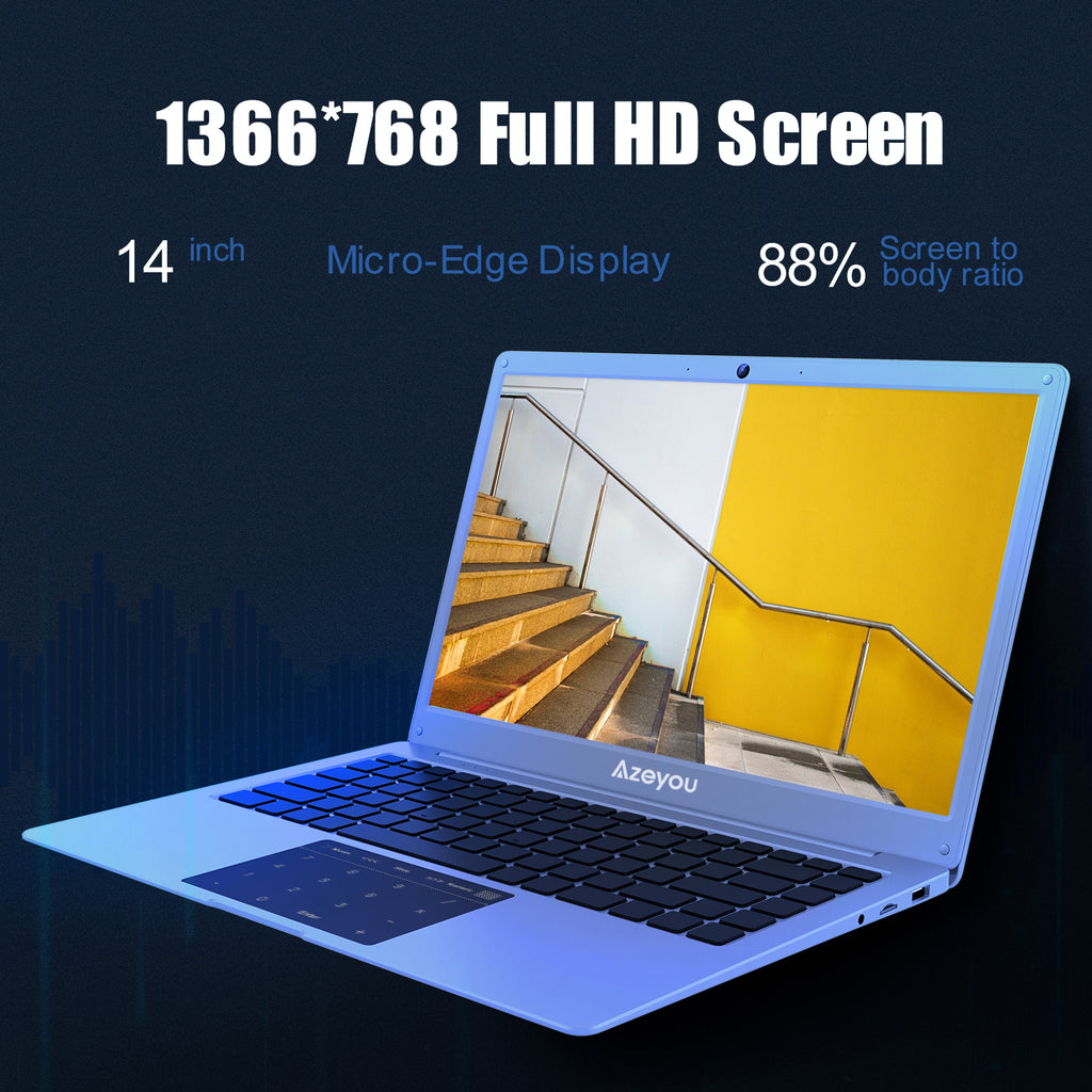 14 inch Windows 10, 6GB RAM eMMC 128GB, Intel Celeron Processor N4020  Laptop Computer