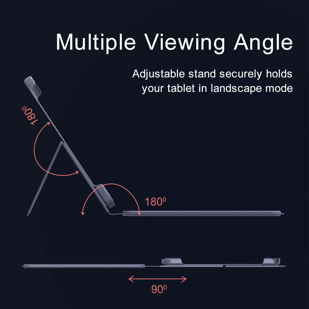 The Keyboard Case for 10.36 inch Tablet, 5 Pin Connection, Thin Light Classy Docking Keyboard (Not Include Tablet)