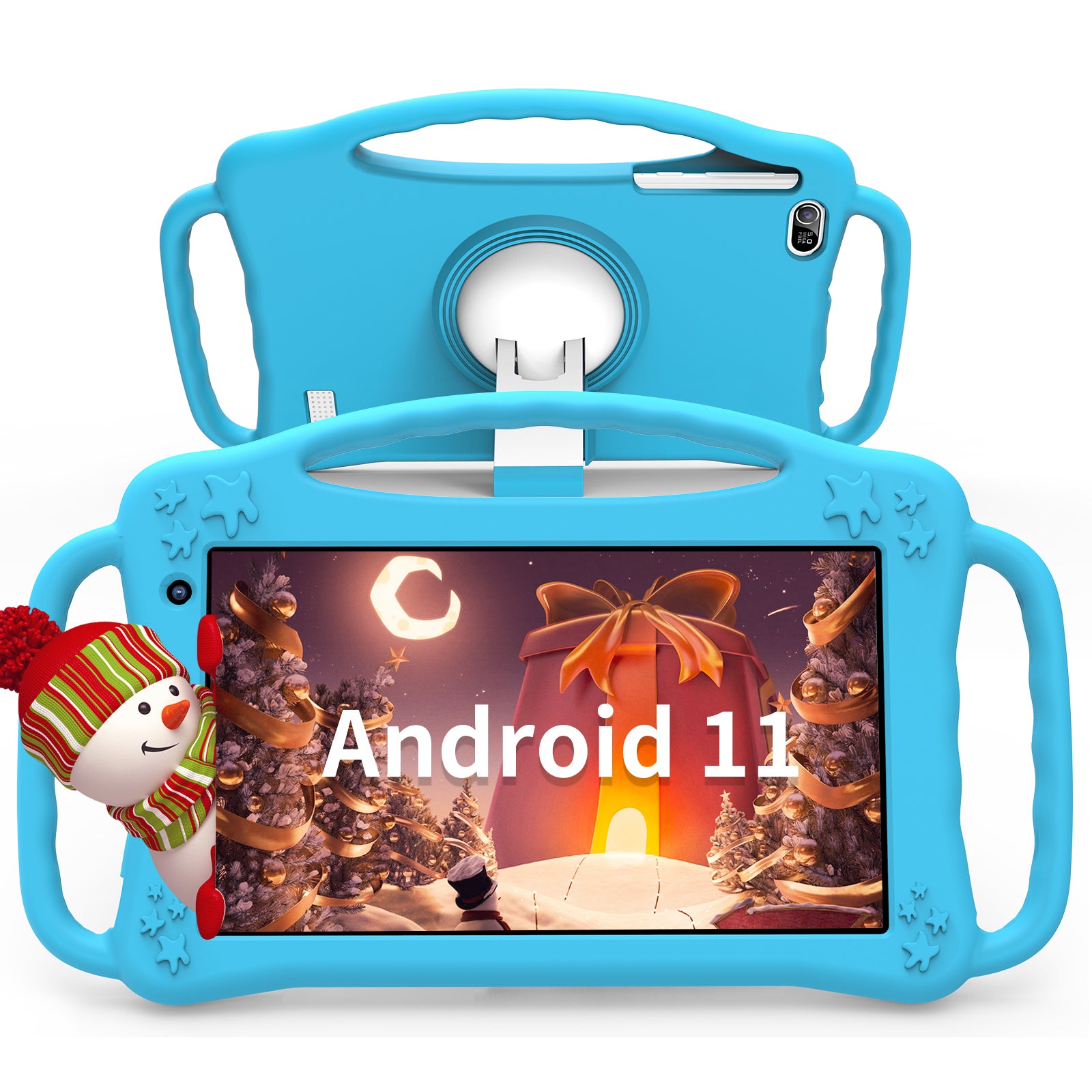 7" Tablet PC For Kids, Quad-core, RAM 2GB, ROM 32GB, Blue Kid-proof case